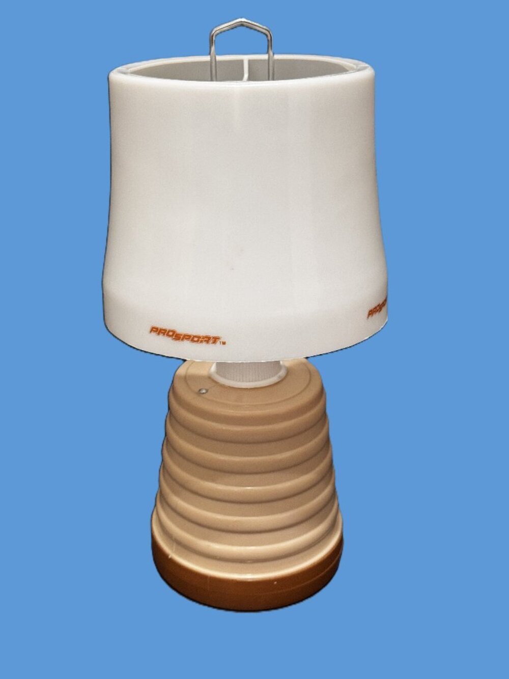 PROSport Lantern Portable Outdoor Table Camping Lamp, Beige, Vintage Circa 1990s